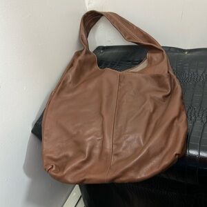 Konamal C Brown shoulder bag, handcrafted, India